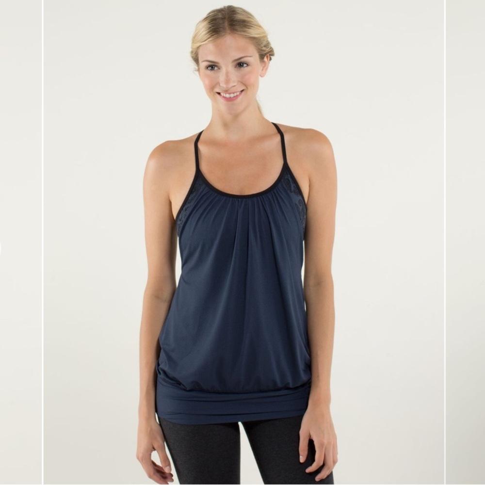 Lululemon No Limits Tank Paisley Inkwell